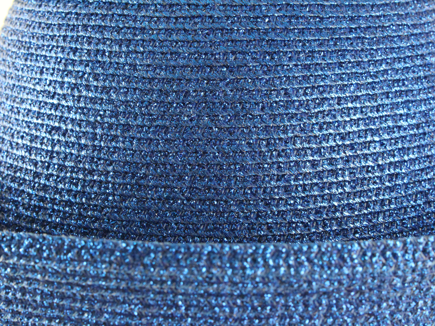 Georgi Ladies Boutique Royal Blue Straw Like Summer Hat 7 56cm