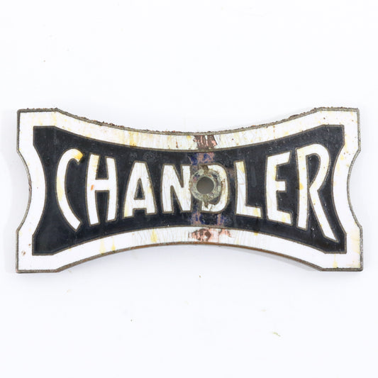 Chandler Bowtie Metal Enamel Automobile Emblem Badge 2.75"