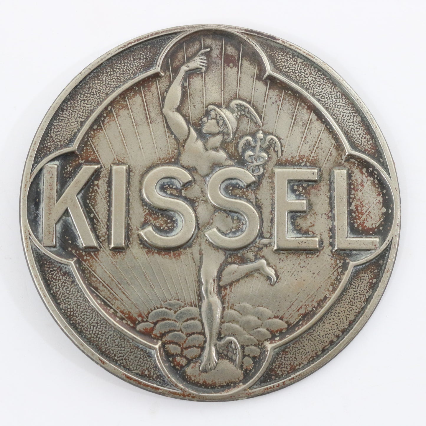 Kissel Motor Co. Hartford WIS RARE ORIGINAL Automobile Radiator Badge