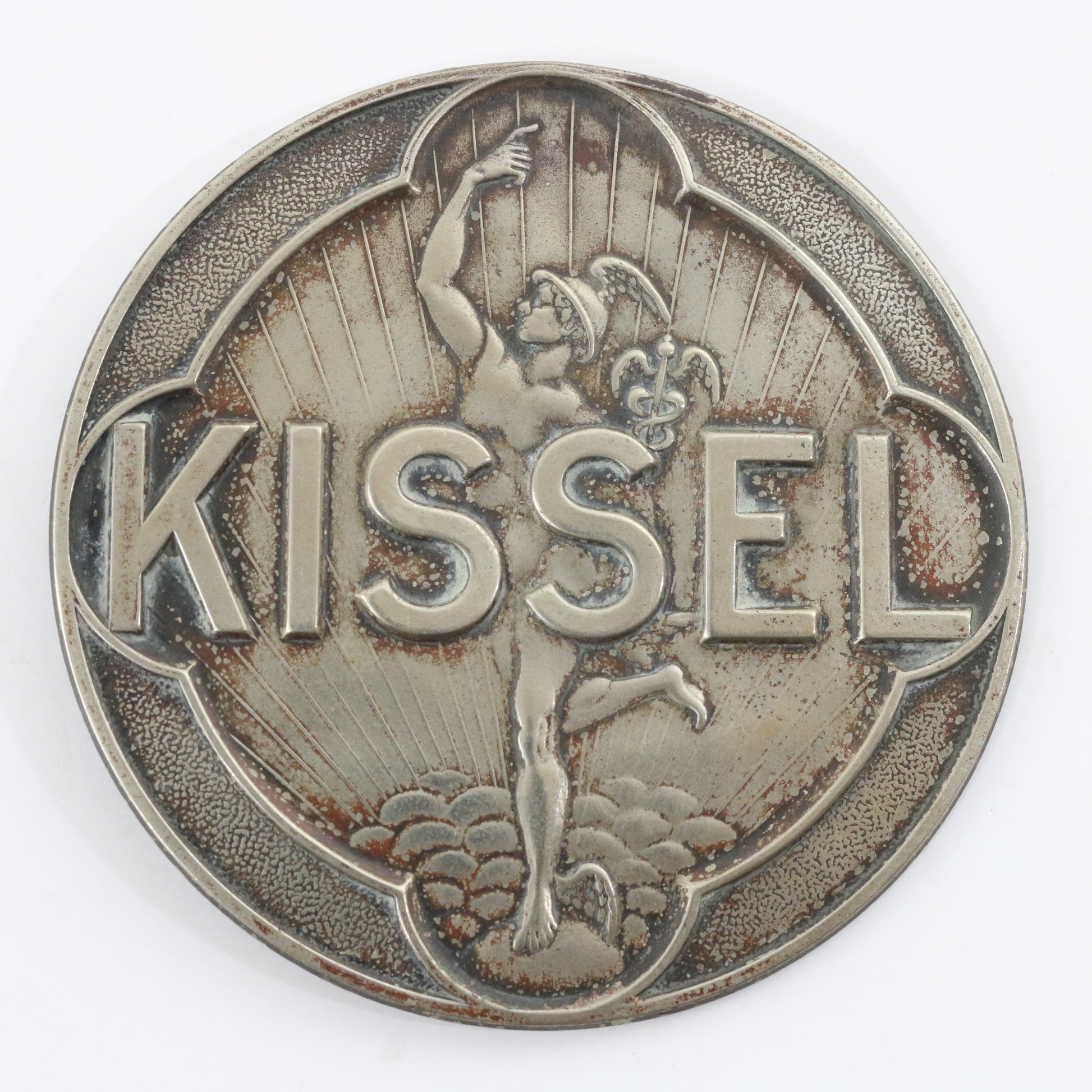 Kissel Motor Co. Hartford WIS RARE ORIGINAL Automobile Radiator Badge