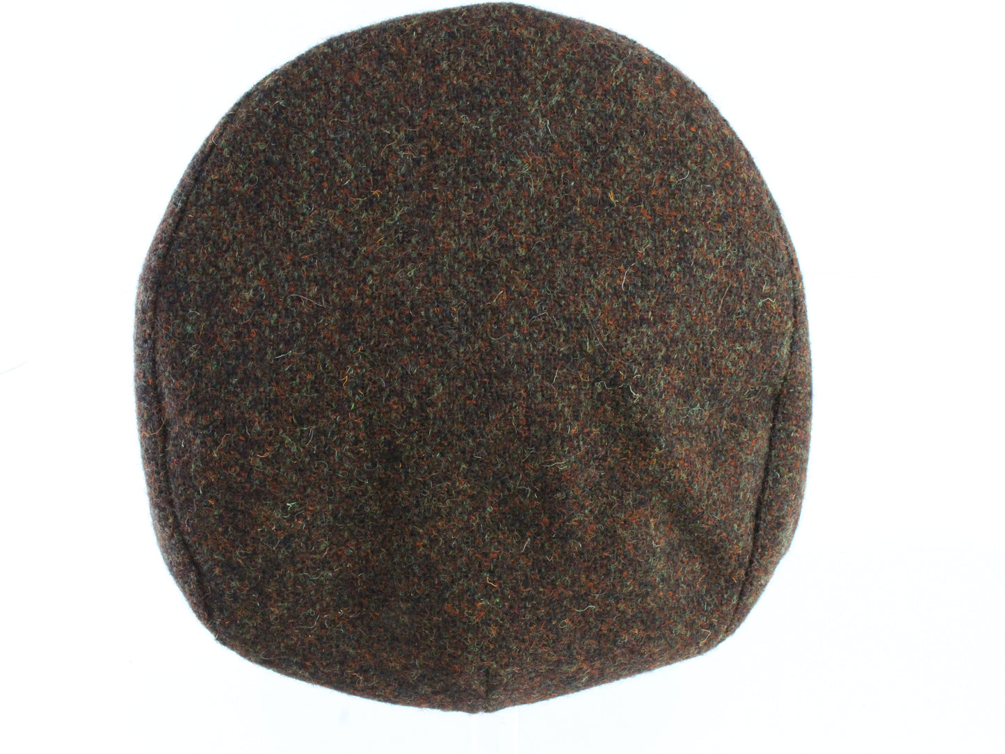 Harris Tweed Mens Vintage Brown Mix Hand Woven Tweed Sport Cap S