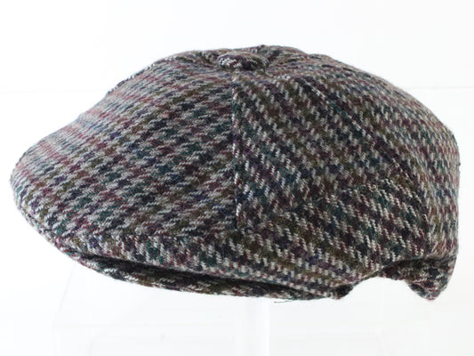 Biltmore Mens Multicolor Checkered Wool Scally Cap Ivy Cap M