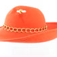 Adolfo Ii New York Ladies Boutique Elegant Red Wool Felt Hat 7 56cm