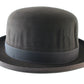 Top Hatters Mens Brown Genuine Fur Felt Derby Hat W/ Feather 6 7/8 55cm