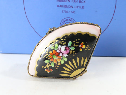 Meissen Fan Box Reproduction Kakiemon Style Enamel MOMA Metropolitan Art Museum