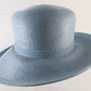 Makins New York Ladies Baby Blue Straw-like Elegant Boutique Hat 7 1/8 57cm