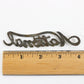National Motor Car Co. Metal Automobile Emblem Script 4"