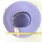 Frank Olive the Gold Standard Ladies Lilac Purple Straw Hat W/ Flowers 7 56cm