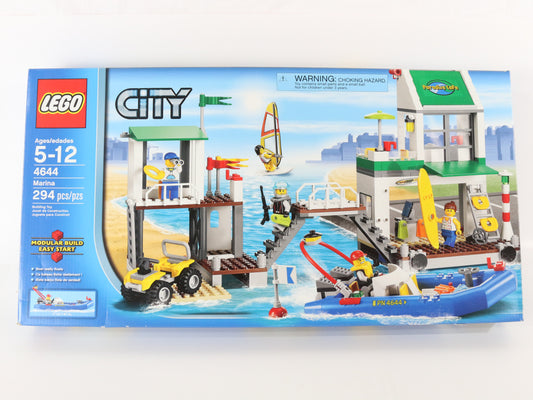 Lego City Marina Beach Mostly Built Set 4644 W/ Box & Instructions