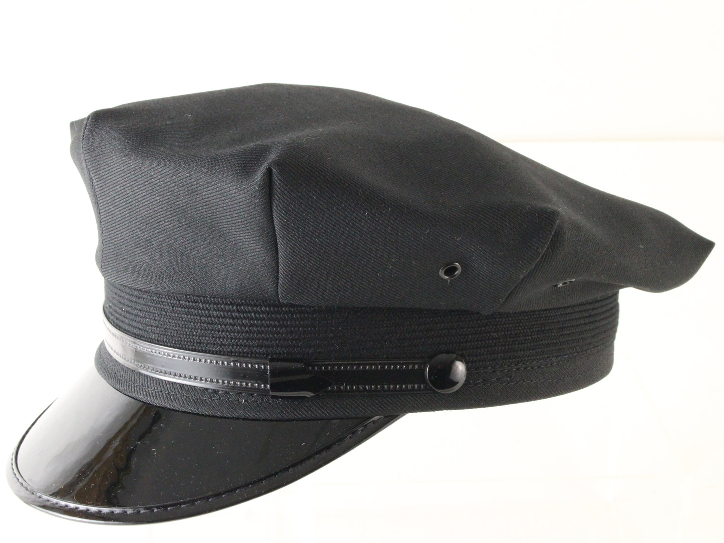 Mens Black Chauffeur Cap UNITE Quality Made for Business MULTIPLE SIZES