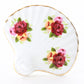 Fan W/ Flowers Crown Fine Bone China Porcelain Trinket Box England