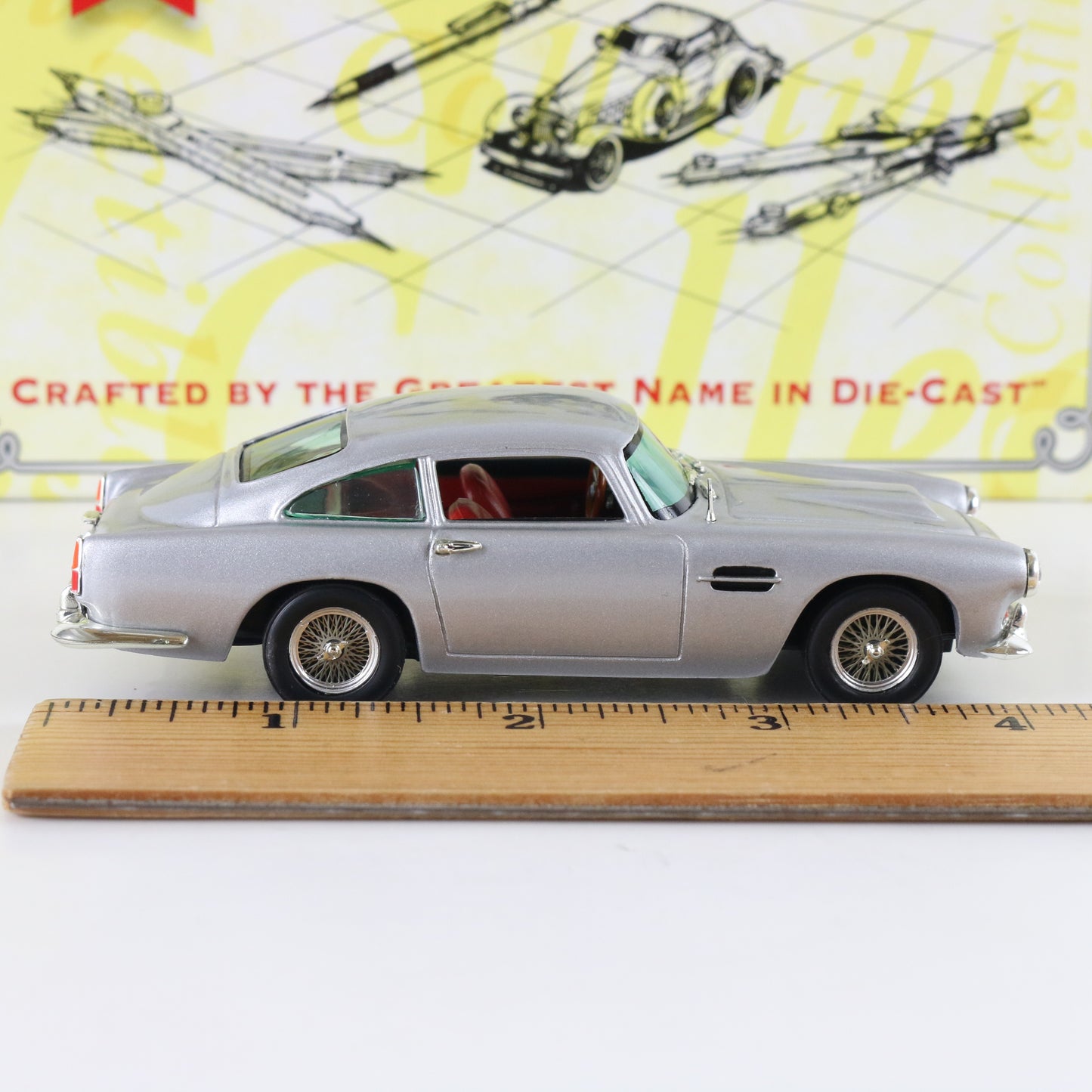 1962 '62 Aston Martin Db4 Silver British Sports Car Matchbox 1:43 Dyb06-m