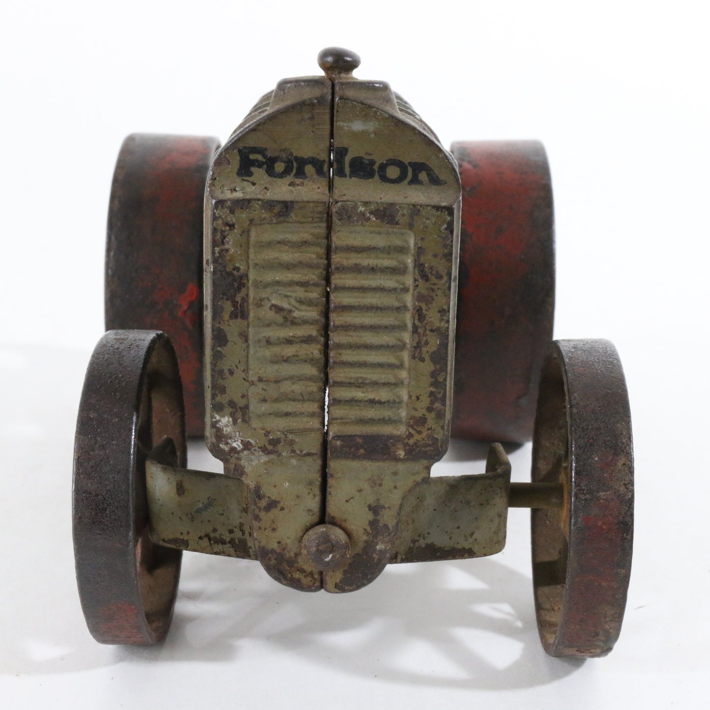 Vintage Grey & Red Fordson Tractor Arcade Cast Iron Farm Model