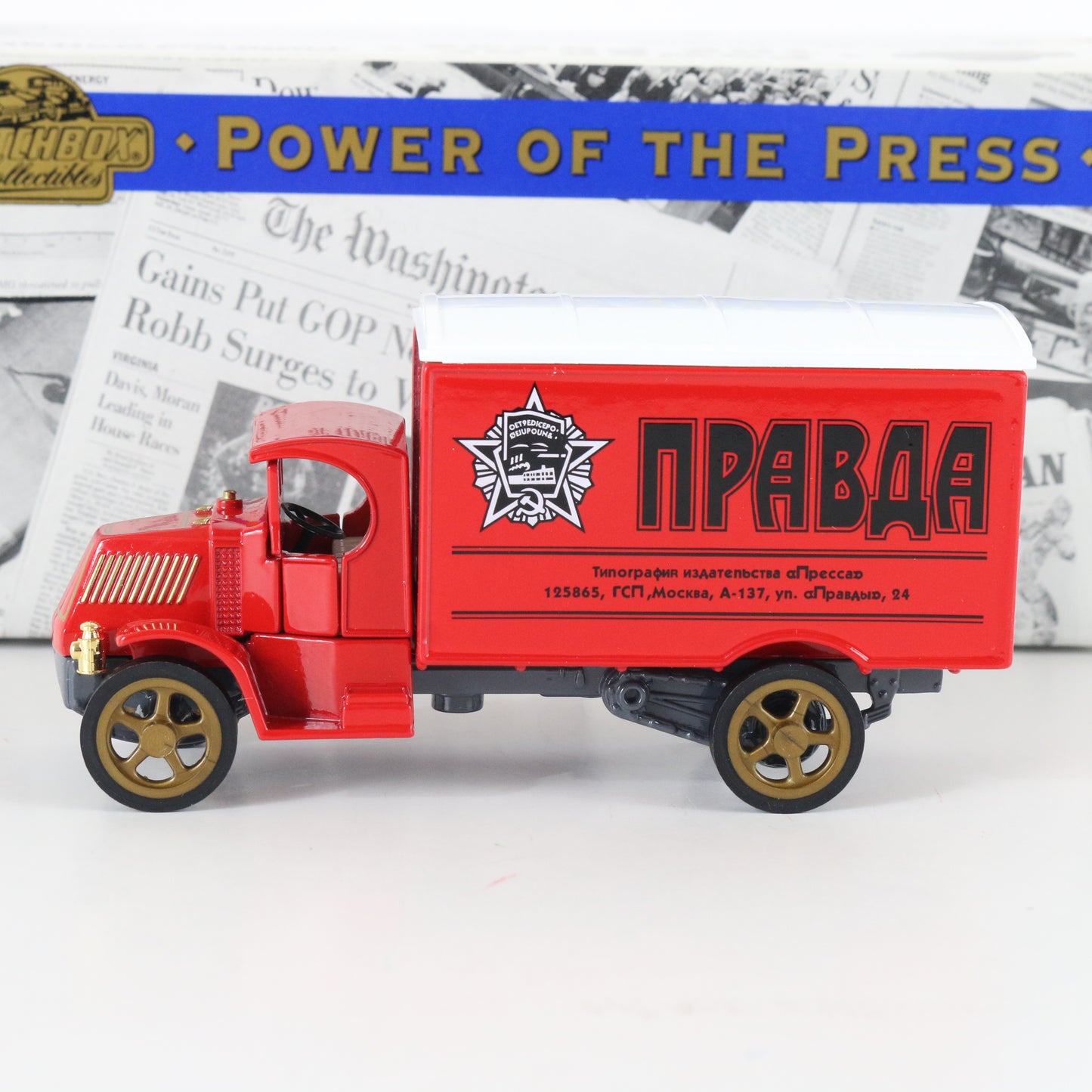 1920 Mack Ac New Truck Pravda Power Of The Press Matchbox 1:43 Ypp06