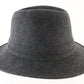 Fiesta Mens Charcoal Gray Wool Felt Water Resistant Fedora MULTIPLE SIZES