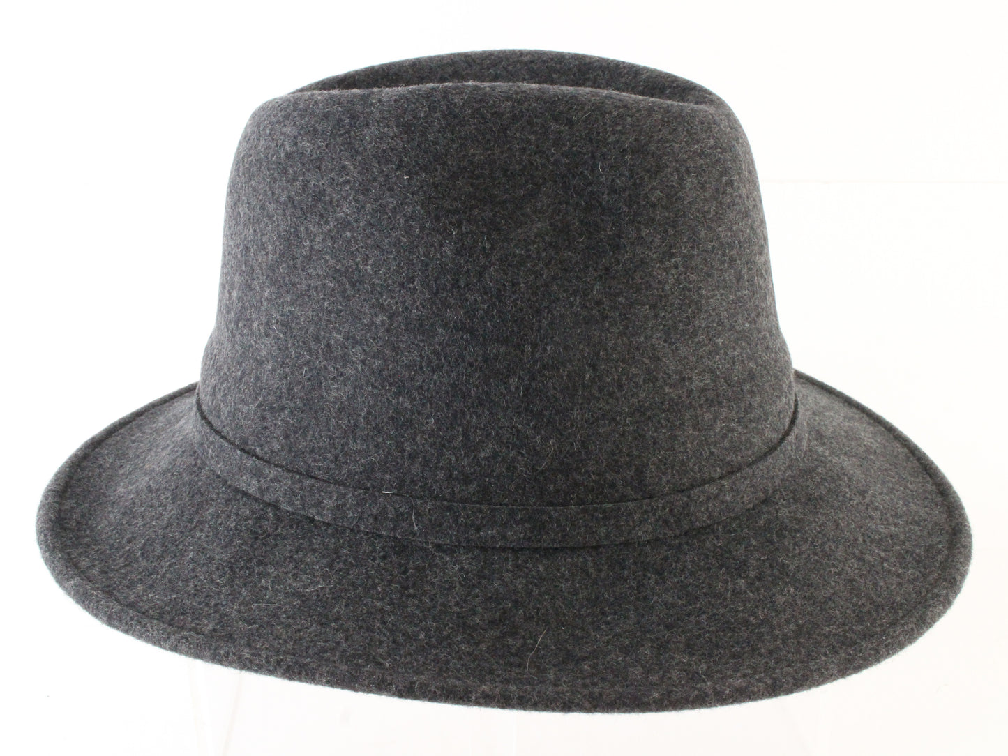 Fiesta Mens Charcoal Gray Wool Felt Water Resistant Fedora MULTIPLE SIZES