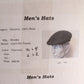 Brooks Mens Charcoal Gray Tweed Felt Devon Hat Sport Newsboy Cap MULTIPLE SIZES