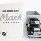 1960 Model B-61 Mack Dump Truck First Gear 1:34 Model 19-0008