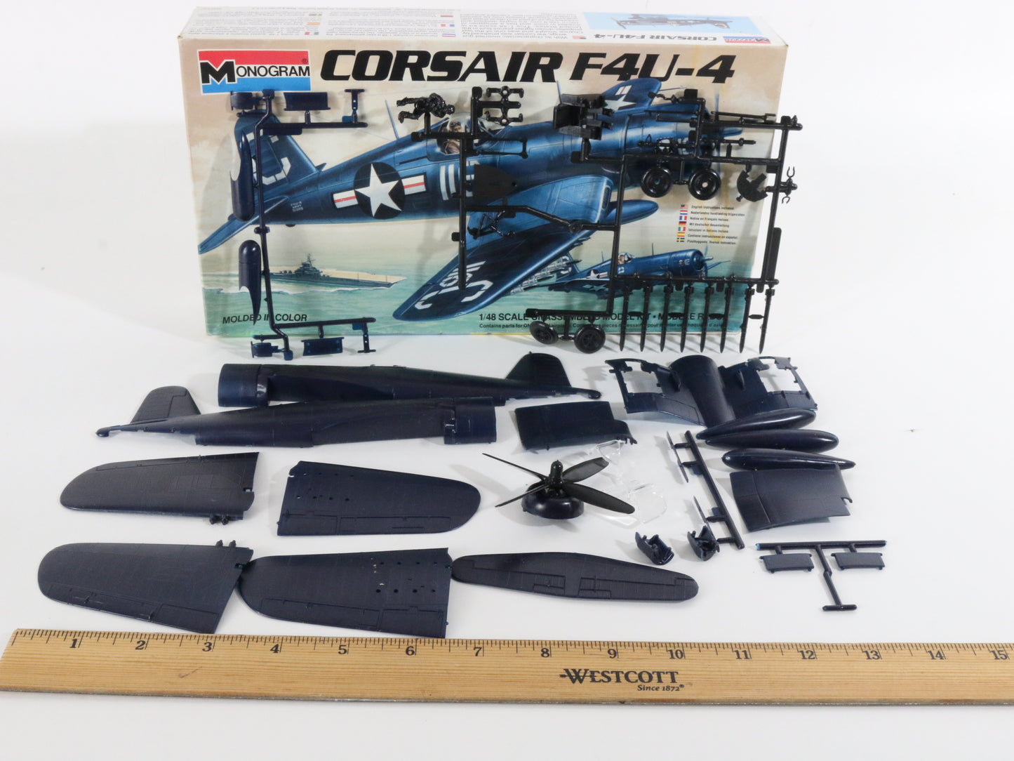 Corsair F4u-4 WWII Fighter Plane Monogram Plastic Airplane Kit 1:48 6833