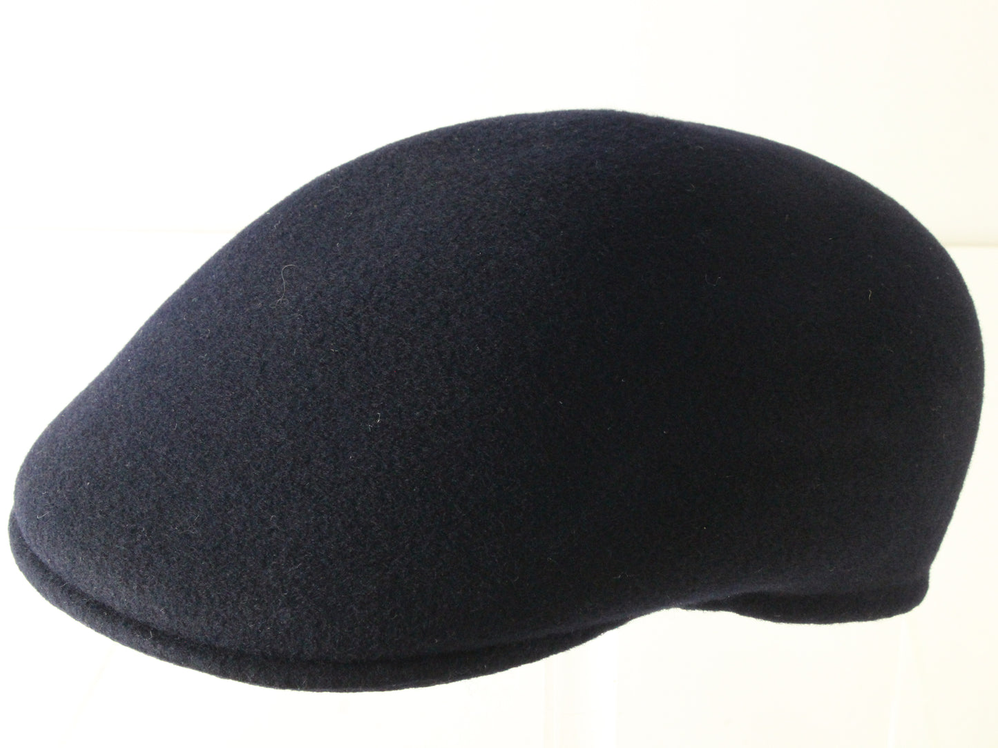 Stetson Cuffley Cap Mens Navy Blue Wool Felt Newsboy Drivers Cap SMALL