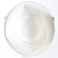 Makins New York Ladies Elegant Boutique White Felt Hat W/ Leaves 7 1/8 57cm