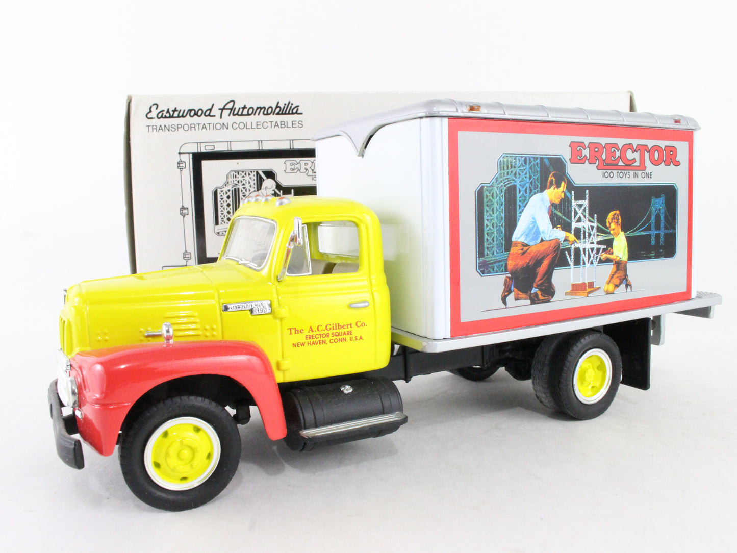 1957 International R-190 W/ Dry Goods Van Erector First Gear 1:34 Scale 19-0111