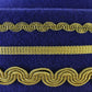 Sonni of California Ladies Boutique Royal Blue Felt Hat W/ Gold Cord 6 7/8 55cm