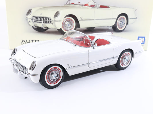 1953 Chevrolet Chevy Corvette Polo White Autoart Millennium 1:18 Model Car 71081, Auto Art 1:18, AUTOart high end diecast, Autoart 1:18