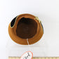Jack McConnell Brown & Black Ladies Boutique Hat Wool Felt Excello 7 1/8 57cm