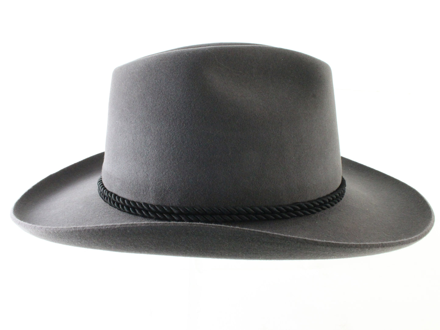 Biltmore Cougar Mens Bullet Gray Felt Fedora W/ Feathers 7 56cm