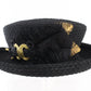 Finesse Creations Premier Ladies Boutique Black Hat W/ Gold Detail 6 7/8 55cm