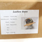 Top Hatters Ladies Boutique Brown Felt Hat W/ Animal Print Bow 6 7/8 55cm