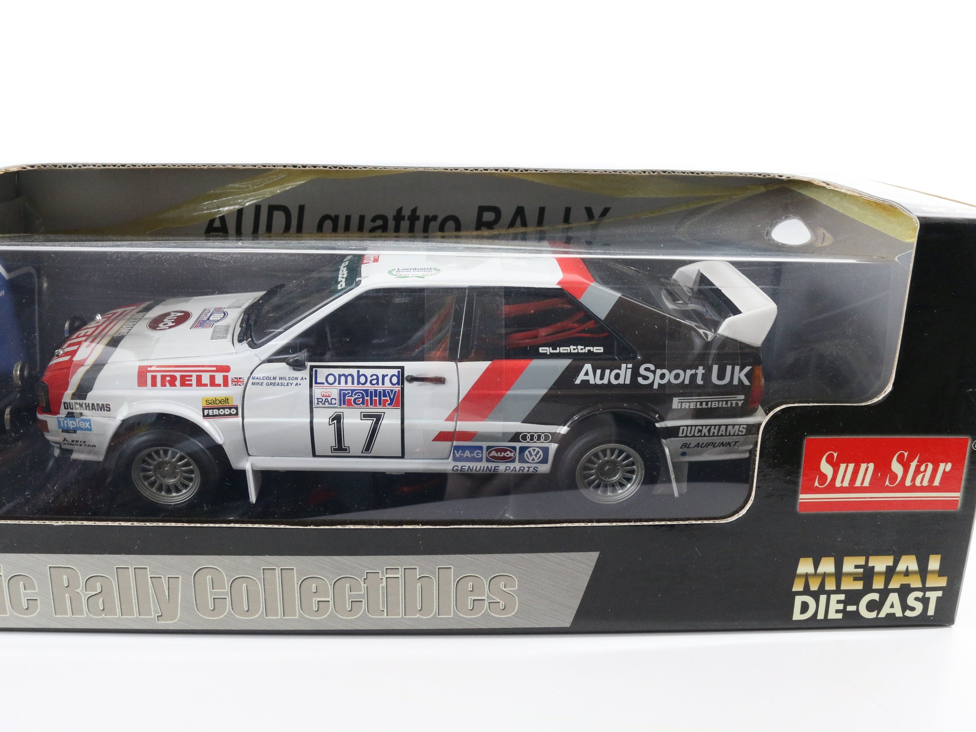 Audi Quattro Rally #17 Wilson Greasley Sun Star 1:18 Model Car