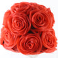 Bailey Tomlin London Ladies Red Boutique Hat W/ Mesh Roses 7 56cm