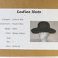 Vintage Frank Olive the Gold Standard Ladies Boutique Brown Felt Hat 6 7/8 55cm