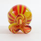 JAG Just Another Gallery Glass Money Bag Red Yellow #3 1.5"
