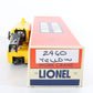 Lionel O Postwar 2460 CUSTOM Yellow Operating Work Crane Car