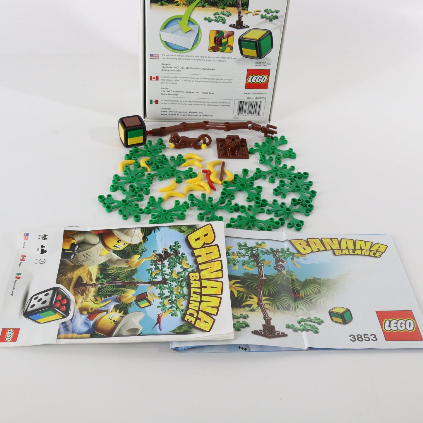 Lego Banana Balance Game Partly Built Set 3853 W/ Box & Instructions