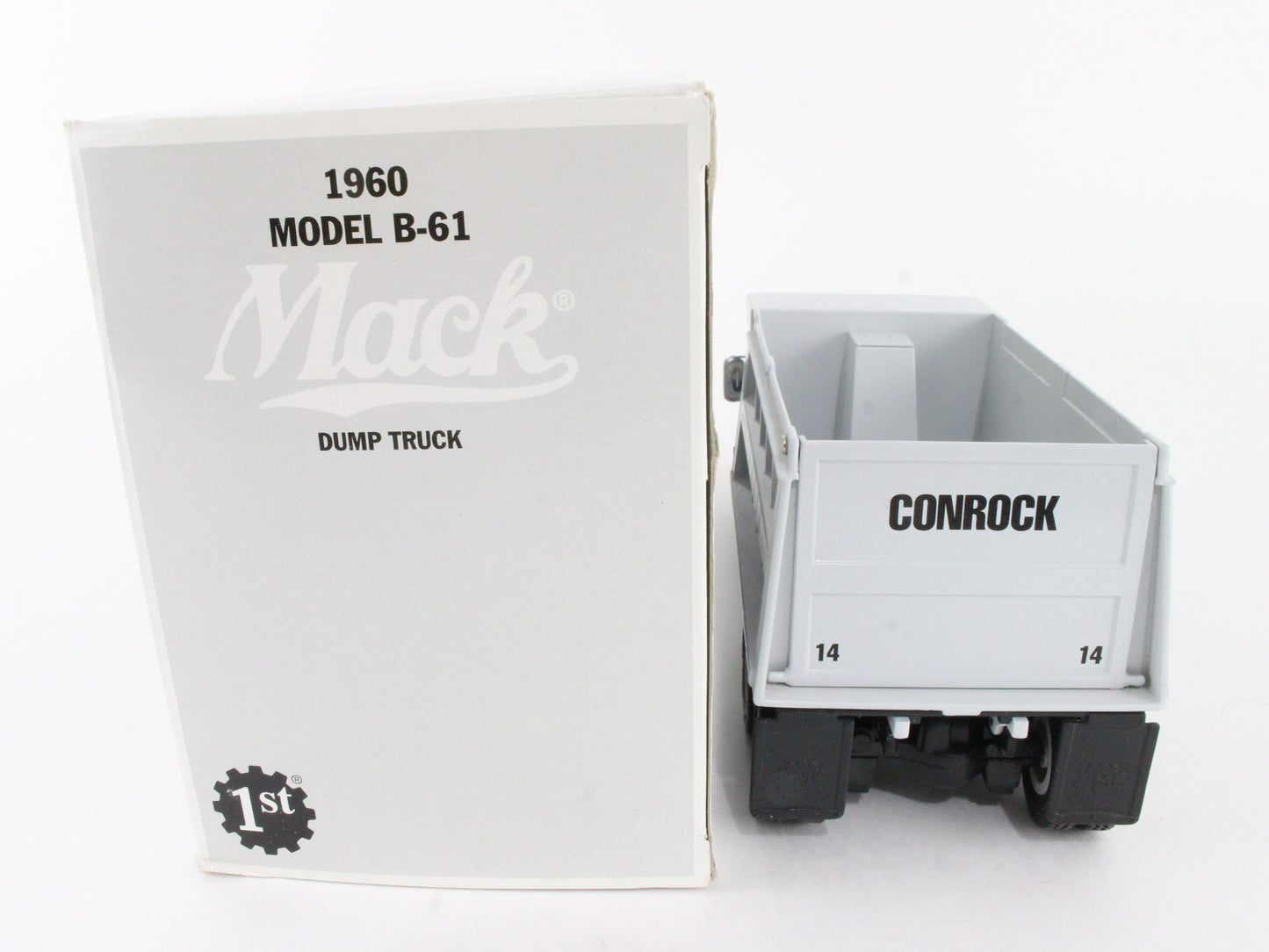 1960 Model B-61 Mack Dump Truck Conrock First Gear 1:34 Model 19-1956