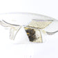 George Zamaul Couture Ladies Fancy Couture White Straw Hat W/ Sequins 7 56cm