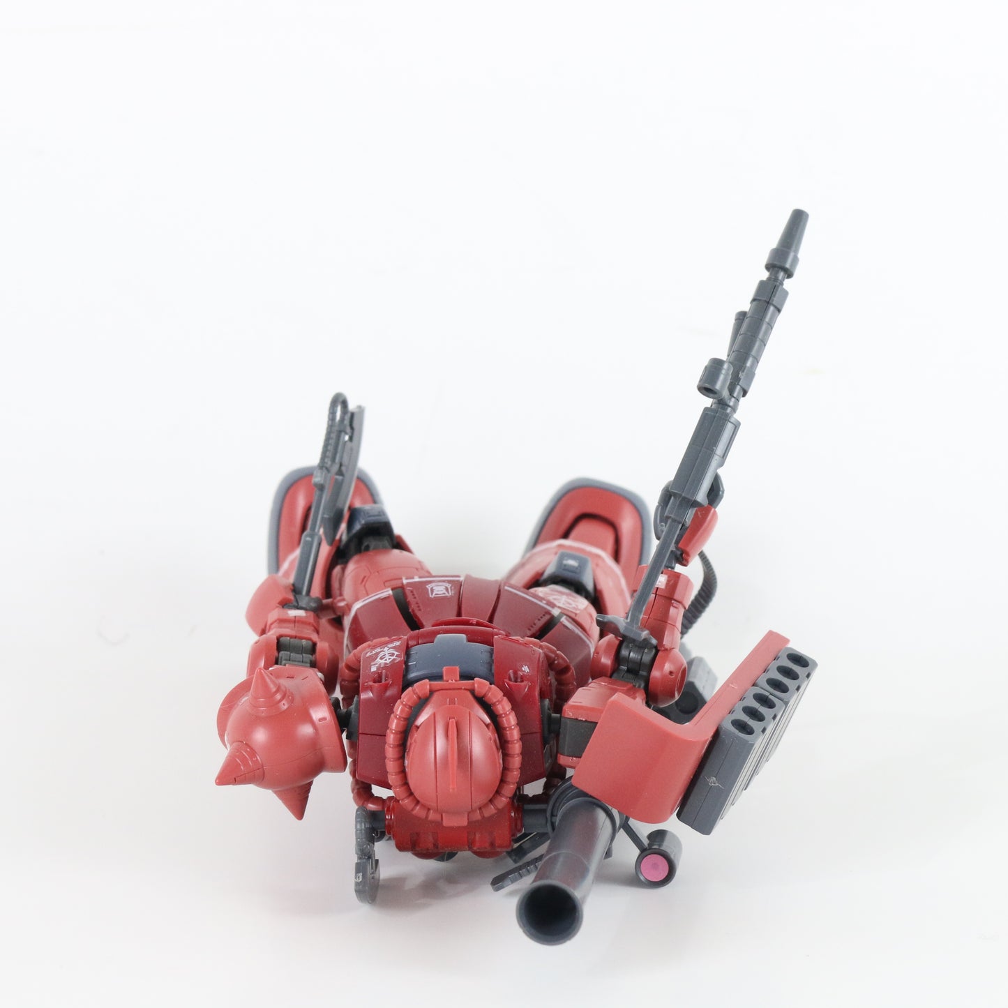 Chars Zaku II Red Comet The Origin Gundam Suit Bandai Hg 1:144 Model BUILT