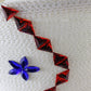 George Zamaul New York Ladies Church Hat White Weave W/ Rhinestones 7 56cm