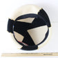 Mr John Classic Ladies Navy Blue and White Wool Felt Hat W/ Beads MULTIPLE SIZES