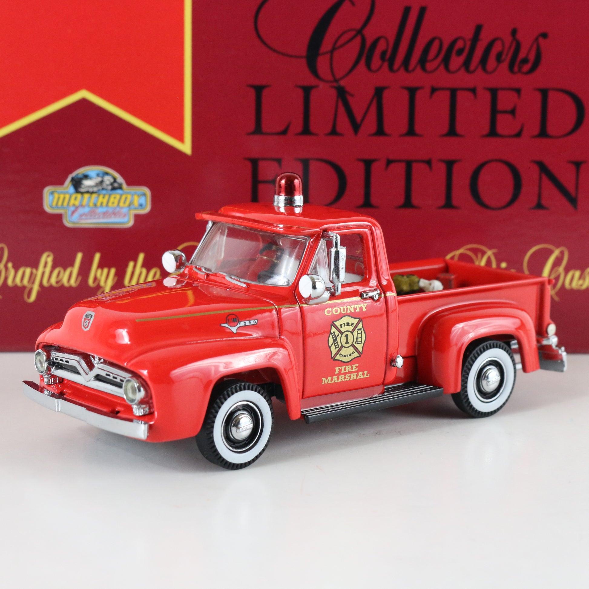 1955 Ford F-100 County Fire Marshal Truck Matchbox