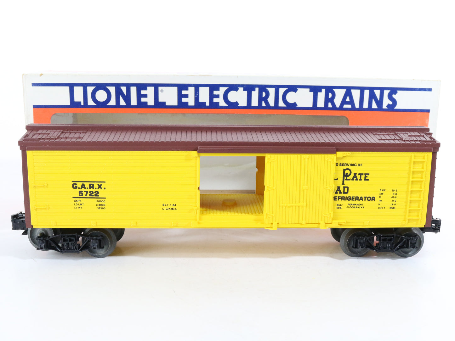 Lionel O 6-5722 Nickel Plate Road Garx Ventilated Woodside Reefer Car