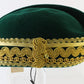Sonni of California Ladies Boutique Green Felt Hat W/ Gold Cord 6 7/8 55cm