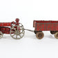 Vintage Red Arcade Cast Iron Tractor & Trailer 288 Model Farm Equipment