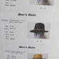 Fiesta Santa Barbara Mens Black Wool Felt Water Resistant Fedora SIZE: M