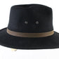 Fiesta Santa Barbara Mens Black Wool Felt Water Resistant Fedora SIZE: M
