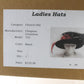 Chapeau Creations Ladies Black Fancy Boutique Felt Hat W/ Feathers 6 7/8 55cm